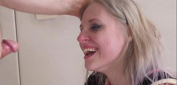  Real, brutal painal with extreme bondage, ass eating, aand stomach wrecking punishment for petite blond submissive (Violet October)